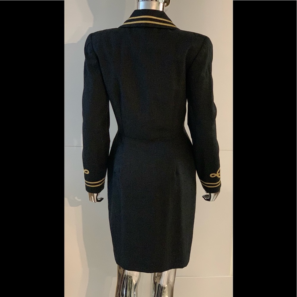 Vintage Albert Nipon Gray Wool Dress - image 3